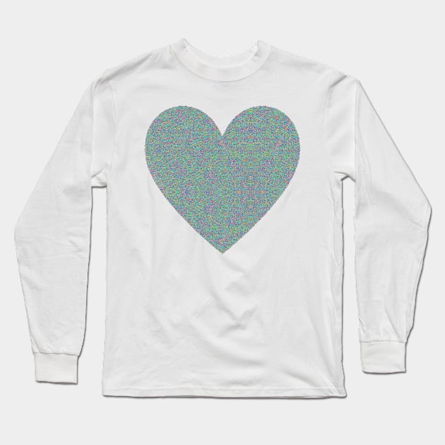 Speckled Heart Long Sleeve T-Shirt by Amanda1775